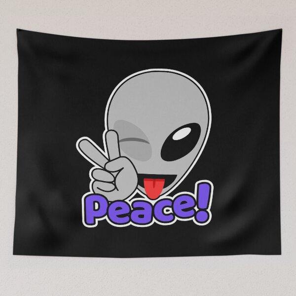 Item preview, Space Alien Peace!   designed and sold by SpaceAlienTees.