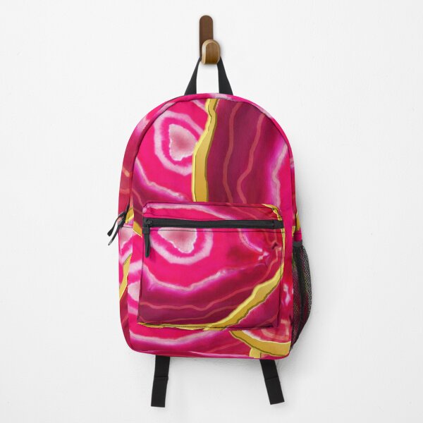 Item preview, Pink Rose Agate: Luxurious Magenta and Gold Geode Pattern designed and sold by Art-PraveenRai.