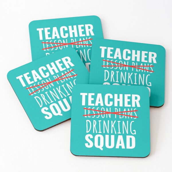 Item preview, Teacher Drinking Squad designed and sold by SunfullyYours.
