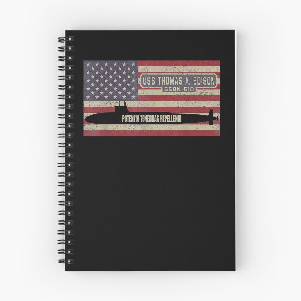Item preview, Uss Thomas A Edison Ssbn 610 Nuclear Submarine Usa Flag Gift  designed and sold by lindafrances.