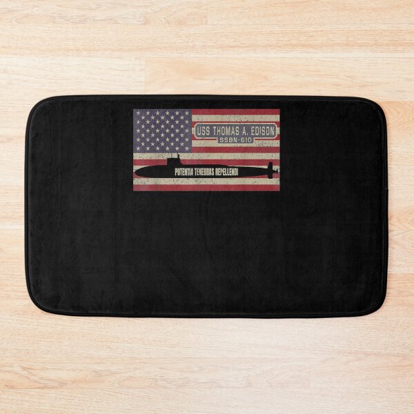 Item preview, Uss Thomas A Edison Ssbn 610 Nuclear Submarine Usa Flag Gift  designed and sold by lindafrances.