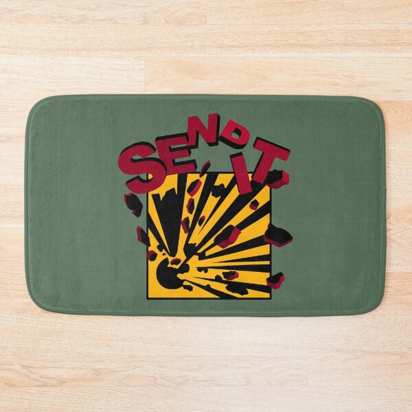 Item preview, Send It Explosive Warning Sign Explosion designed and sold by MultistorieDog.