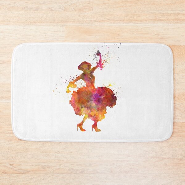 Item preview,  Gypsy woman dancing flamenco dancer silhouette in watercolor	 designed and sold by paulrommer.
