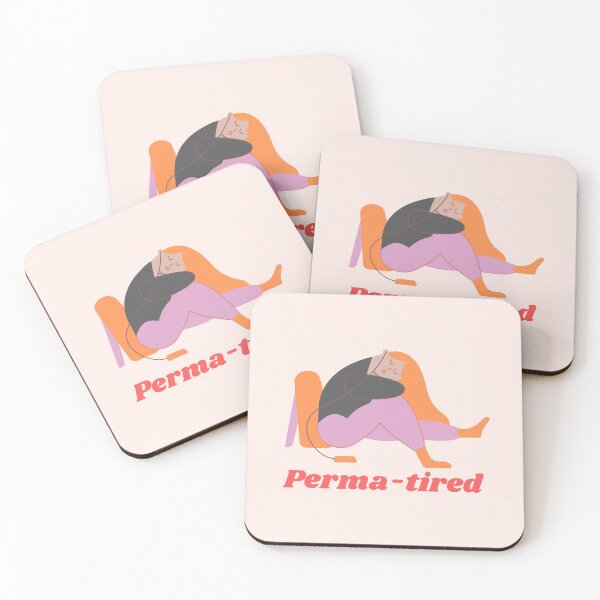Item preview, PERMA-TIRED for tired, overworked, napping insomniacs designed and sold by OK SKETCHY.