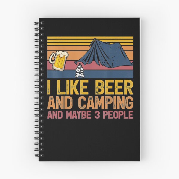 Item preview, I Like Beer And Camping And Maybe 3 People Drink And Camping Gift  designed and sold by dominique235.