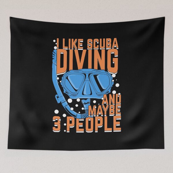 Item preview, I Like Scuba Diving And Maybe 3 People designed and sold by Marcid95.