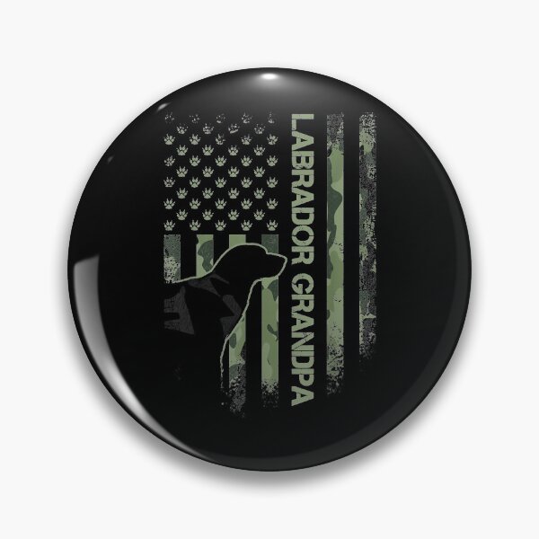 Item preview, Camo Flag Proud Labrador Retriever Grandpa Lab Silhouette Gift  designed and sold by lindafrances.
