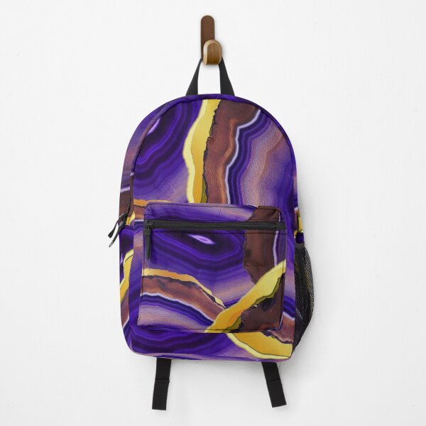 Item preview, Royal Amethyst Agate: Deep Purple and Gold Geode Pattern designed and sold by Art-PraveenRai.