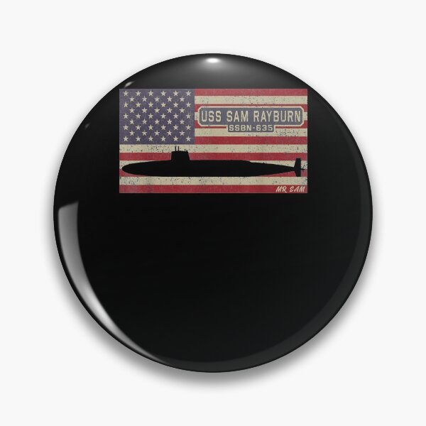 Item preview, Uss Sam Rayburn Ssbn 635 Nuclear Submarine American Flag Gift  designed and sold by lindafrances.