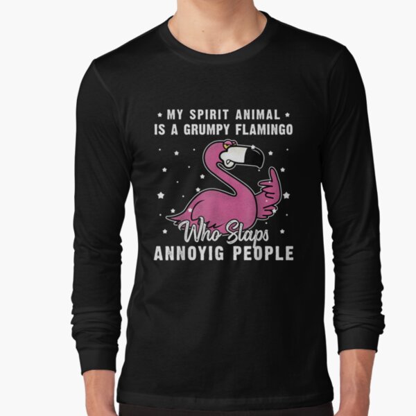 My Spirit Animal Is A Flamingo Pink Bird Vintage Sweatshirt