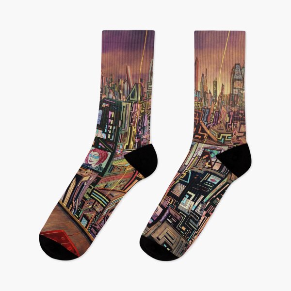 Item preview, Giant City designed and sold by NeonFeverDreams.