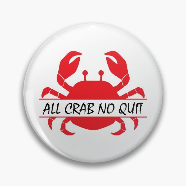 Item preview, All Crab No Quit Sticker designed and sold by warisara.