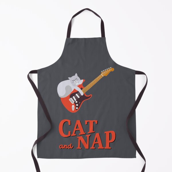 Item preview, Relaxed Cat on Guitar | Persian | Catnap designed and sold by Fluffy-Vectors.
