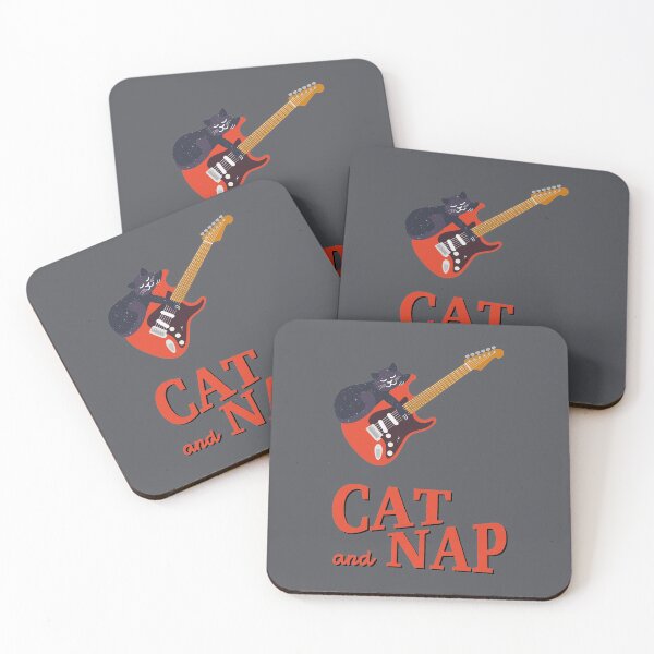 Item preview, Relaxed Cat on Guitar | Cosmic | Catnap designed and sold by Fluffy-Vectors.