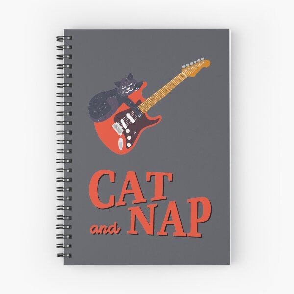 Item preview, Relaxed Cat on Guitar | Cosmic | Catnap designed and sold by Fluffy-Vectors.