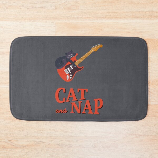 Item preview, Relaxed Cat on Guitar | Cosmic | Catnap designed and sold by Fluffy-Vectors.