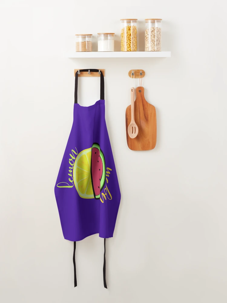 Thumbnail 4 of 6, Apron, Melon/lemon designed and sold by DesignsofNote.