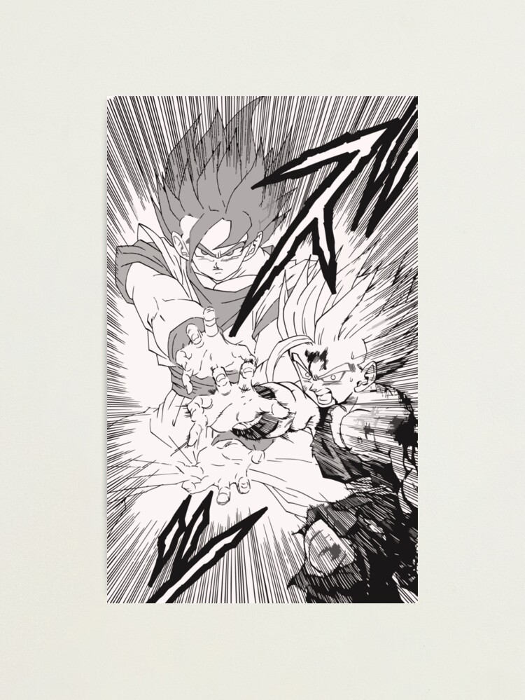Dragon Ball Z Father Son Kamehameha Goku and Gohan Manga Panel  Photographic Print for Sale by TorGraphix