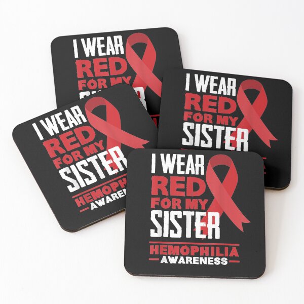 Item preview, I Wear Red For My Sister Proud Brother Hemophilia Awareness Gift  designed and sold by lindafrances.