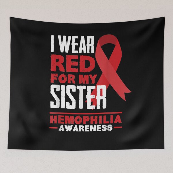 Item preview, I Wear Red For My Sister Proud Brother Hemophilia Awareness Gift  designed and sold by lindafrances.