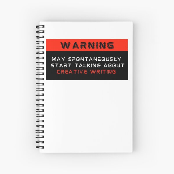 Item preview, Warning: May spontaneously start talking about Creative writing designed and sold by Mucchhad.