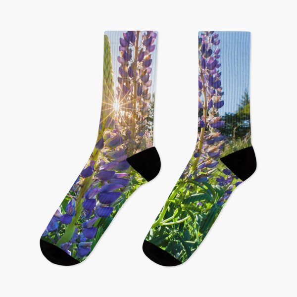 Item preview, Sunset through Purple Lupins designed and sold by CyaniRose.