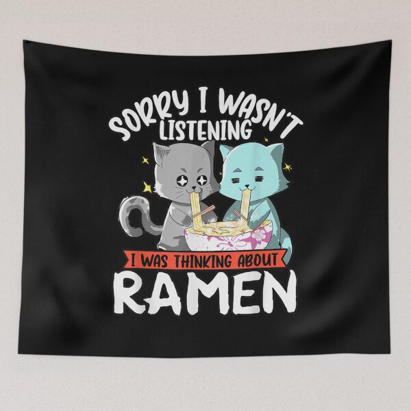 Item preview, Funny I Was Thinking About Ramen Noods Kawaii Otaku Gift  designed and sold by lindafrances.