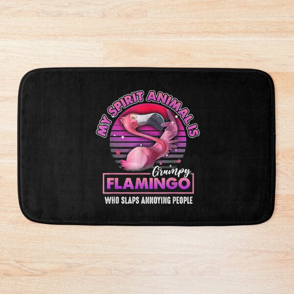 Item preview, My Spirit Animal Is A Grumpy Flamingo Retro Vintage Gift  designed and sold by lindafrances.
