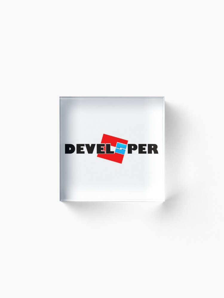 Roblox Developer Acrylic Block By Illessandor Redbubble - roblox developer tables