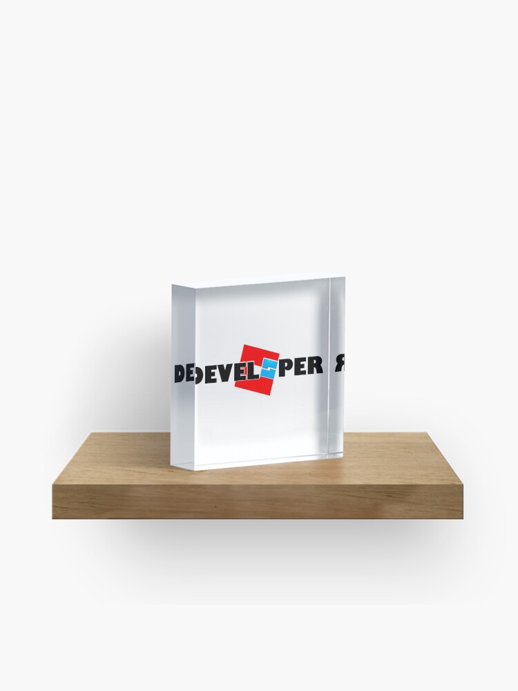 Roblox Developer Acrylic Block By Illessandor Redbubble - roblox developer tables