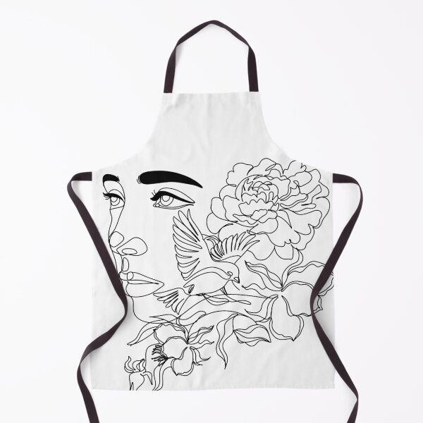 Item preview, Plant Head Woman Art Print | Woman With Plants on Head Poster | Flower Woman Wall Art | Woman With Flower Head Print | Line Drawing Woman designed and sold by OneLinePrint.