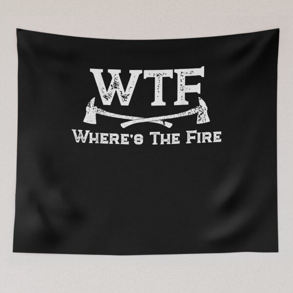 Item preview, Wtf Where's The Fire Funny Fireman And Firefighter Humor Gift  designed and sold by dominique235.