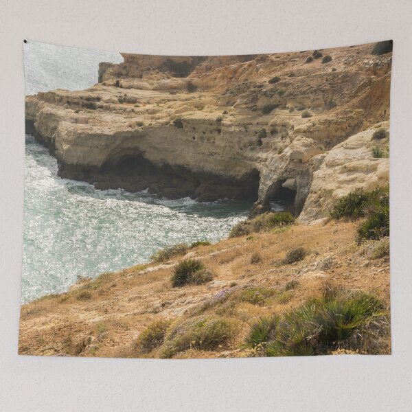 Item preview, Blooming Clifftops - Algarvian Gold Coast Vista at Carvoeiro Portugal designed and sold by Georgia Mizuleva.
