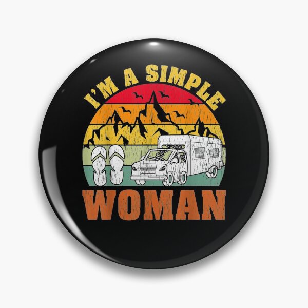Item preview, Retro Vintage I'm A Simple Woman Flip Flop Rv Camping Lover Gift  designed and sold by dominique235.