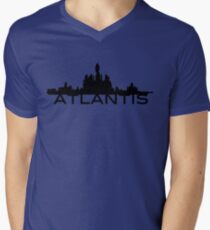 Atlantis Skyline Men's V-Neck T-Shirt