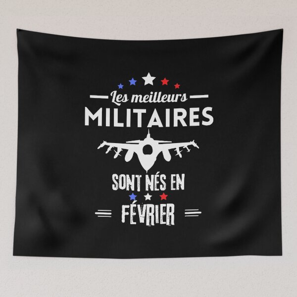 Item preview, Best Military Born February Humor Dad designed and sold by Ydurand.