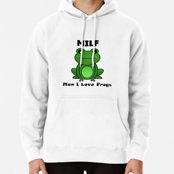 Love Frogs Frog Hoodie Men's MILF Man I Love Frogs Frog Lover