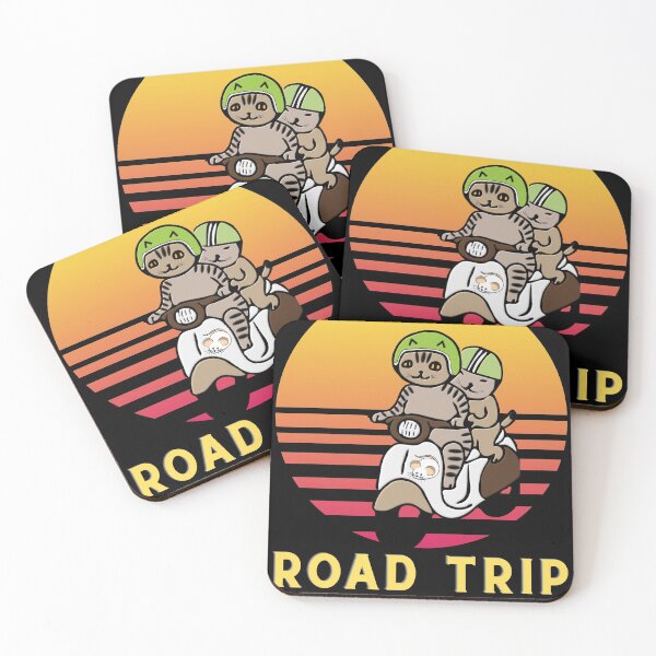 Item preview, Retro cat road trip sunset designed and sold by TAMBUGH.