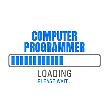 Artwork thumbnail, COMPUTER PROGRAMMER - Loading please wait by VrajStudio