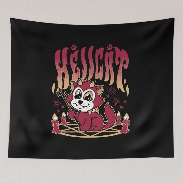 Item preview, Hellcat - Cartoon Kawaii Devil - Chonky Cat designed and sold by Nemons.