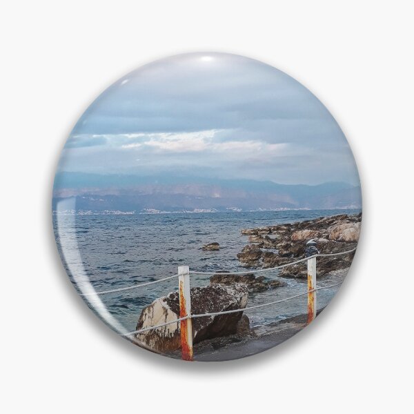 Item preview, Sea beach with waves, cloudy sky, trees and rocks. Sea landscape designed and sold by TJprint.