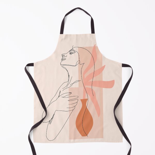 Item preview, Trendy one line woman body. Girl hugs herself. Female poster.  designed and sold by CoCoArt-Ua.
