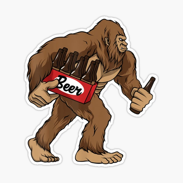 Bigfoot Beer Glass for Boyfriend White Elephant Gifts Funny 