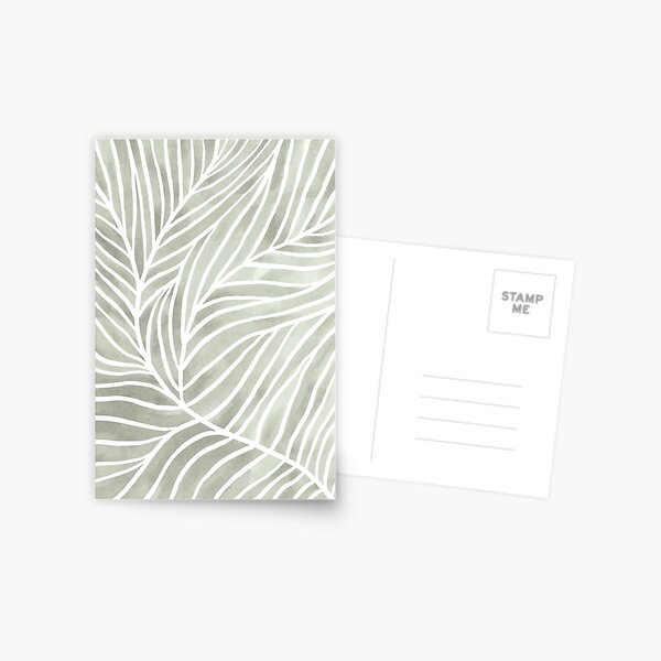 Item preview, Sage green leaf line art designed and sold by Miss-Belle.
