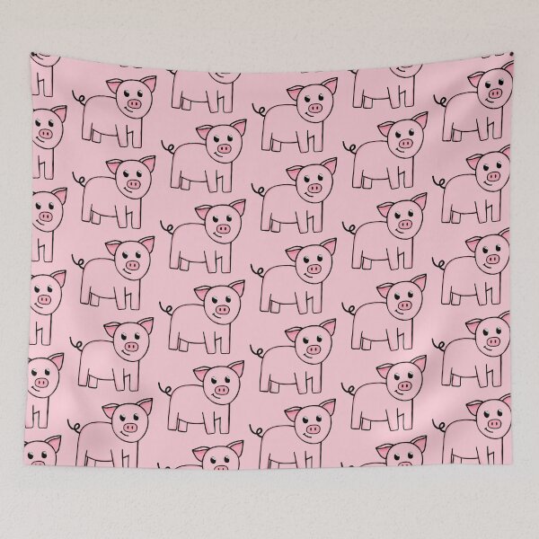 Item preview, Super Cute And Adorable Baby Pink Pig designed and sold by Barolina.