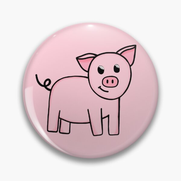 Item preview, Super Cute And Adorable Baby Pink Pig designed and sold by Barolina.