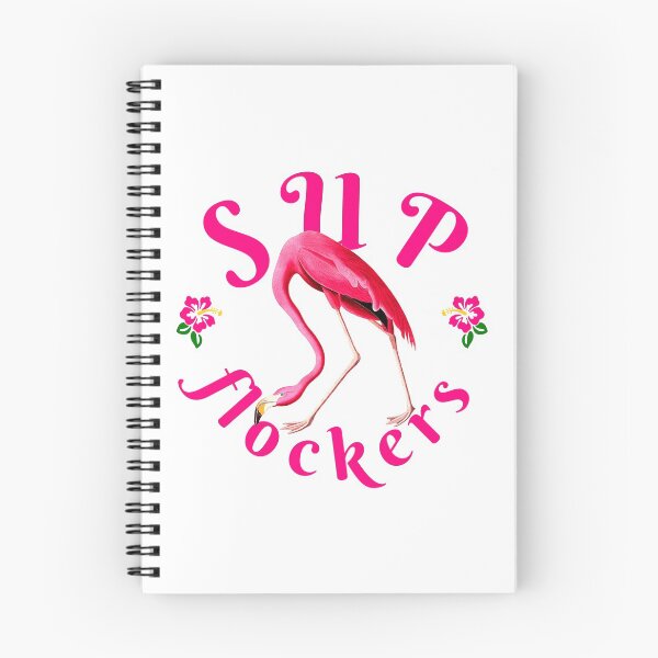 Item preview, Pinky Vintage Flamingo Funny Quote - Sup Flockers designed and sold by ChinStore.