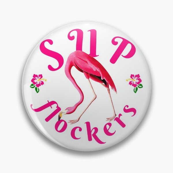 Item preview, Pinky Vintage Flamingo Funny Quote - Sup Flockers designed and sold by ChinStore.