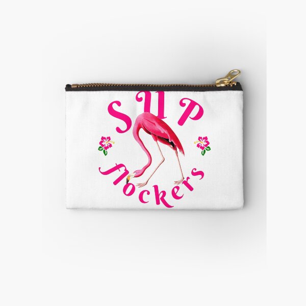 Item preview, Pinky Vintage Flamingo Funny Quote - Sup Flockers designed and sold by ChinStore.