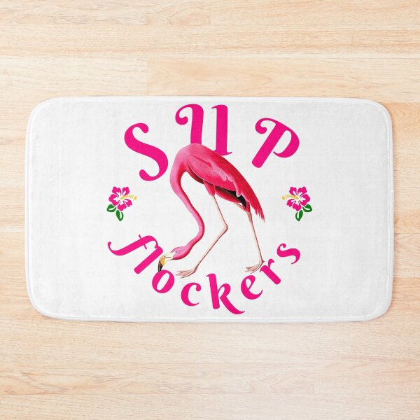 Item preview, Pinky Vintage Flamingo Funny Quote - Sup Flockers designed and sold by ChinStore.